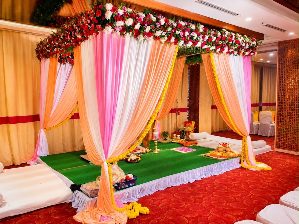 Traditional mandap wedding style
